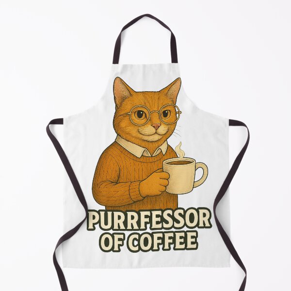 Item preview, Purrfessor of Coffee – Funny Cat Coffee Design designed and sold by CritterSquad.