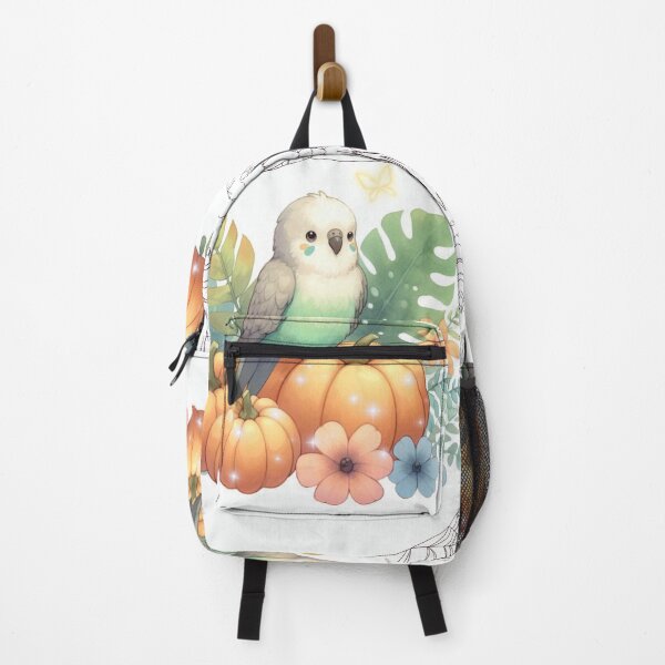 Item preview, Autumn Pumpkin Parrot – Cute Tropical Fall Bird Illustration designed and sold by Sugar Wisdom .