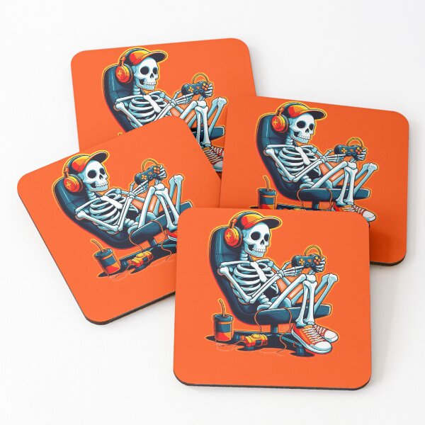 Item preview, Halloween Skeleton Gamer Gaming Boys Spooky Outfit designed and sold by PopArtDesigns.
