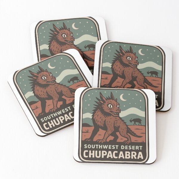 Item preview, Chupacabra National Park Badge – Southwest Cryptid designed and sold by Folk Bestiary.