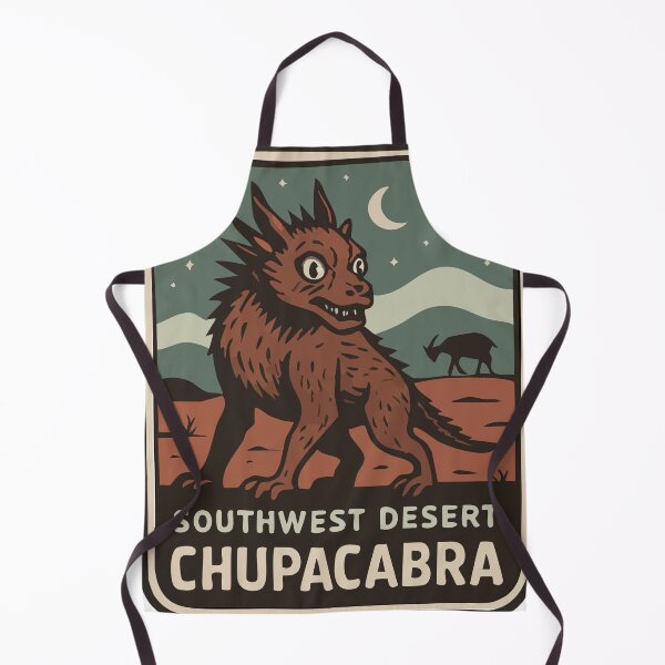 Item preview, Chupacabra National Park Badge – Southwest Cryptid designed and sold by Folk Bestiary.