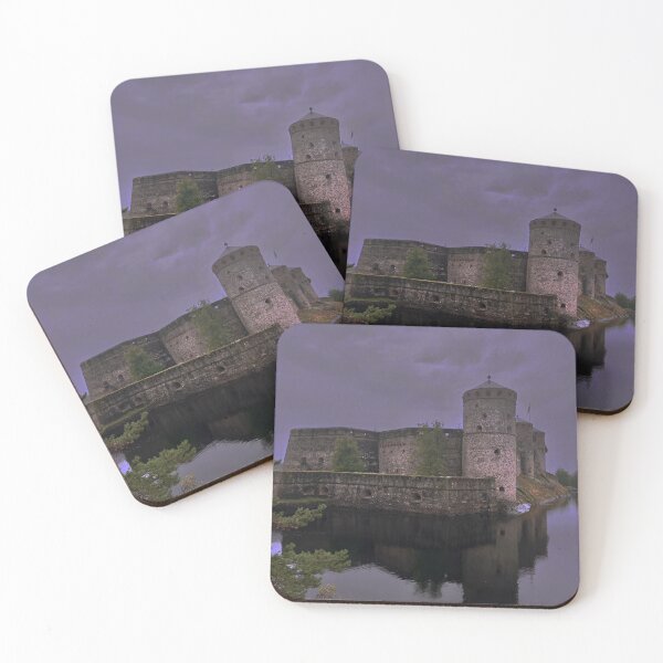 Item preview, Savonlinna, Olavinlinna, Finland castle under dark sky  designed and sold by creativevandal.