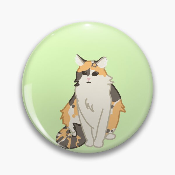 Item preview, Fluffy diluted calico cat designed and sold by LoliteDesigns.