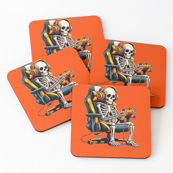 Item preview, Halloween Skeleton Gamer Gaming Boys Spooky Outfit designed and sold by PopArtDesigns.