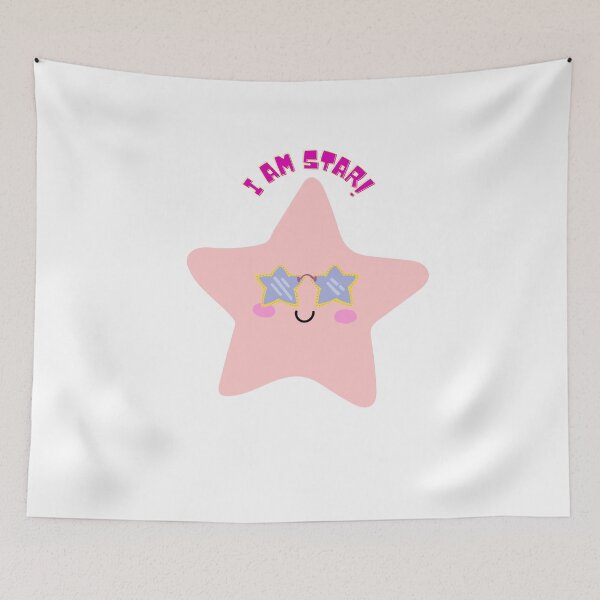 Item preview, Cute Star Cartoon with Sunglasses – Kawaii Pink Star Character Illustration designed and sold by MiraDesignCo.
