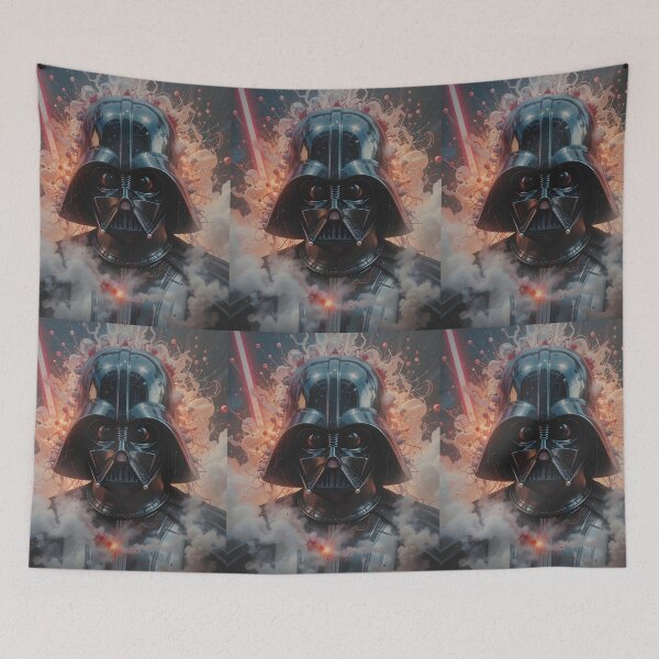 Item preview, Smoke Vader Chronicles Powerful Galactic Journeys Unfold Art designed and sold by ART ATTACK ZONE.