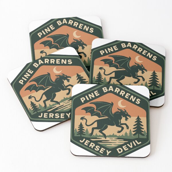 Item preview, Jersey Devil National Park Badge – Pine Barrens Cryptid designed and sold by Folk Bestiary.