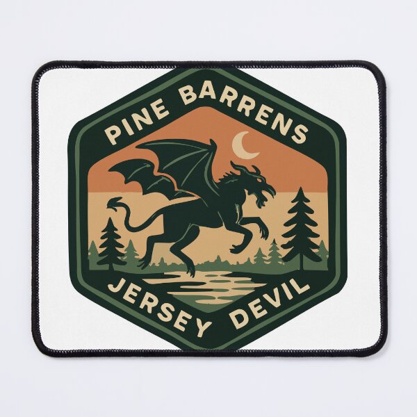Item preview, Jersey Devil National Park Badge – Pine Barrens Cryptid designed and sold by Folk Bestiary.