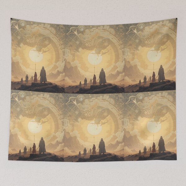 Item preview, God City Chronicles Powerful Galactic Journeys Unfold Art designed and sold by ART ATTACK ZONE.
