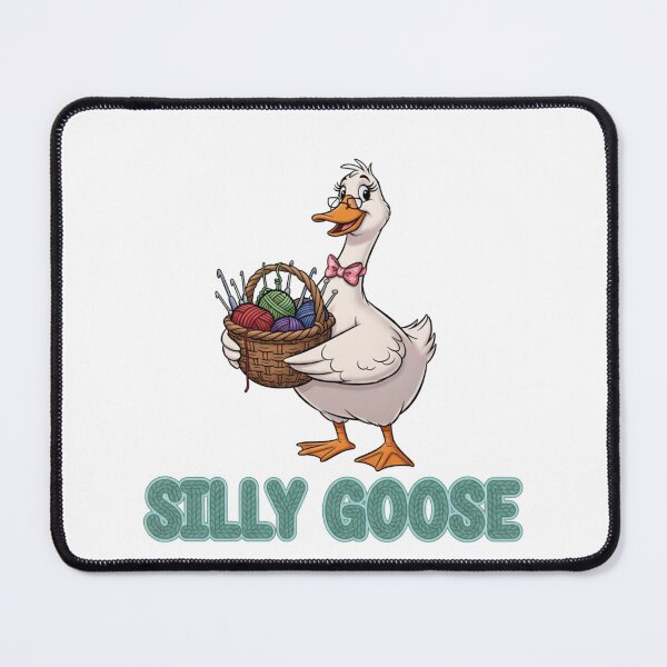 Item preview, ? Crafty Goose with Yarn – Funny Knitting & Crochet Gift for Crafters designed and sold by Grind-Stitch.