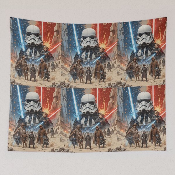 Item preview, Star Wars Poster Powerful Galactic Journeys Unfold Art designed and sold by ART ATTACK ZONE.