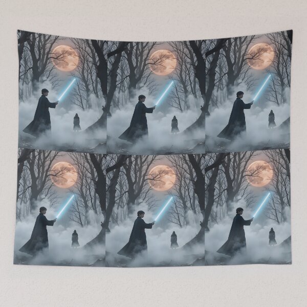 Item preview, Wood Epic Chronicles Powerful Galactic Journeys Unfold Art designed and sold by ART ATTACK ZONE.