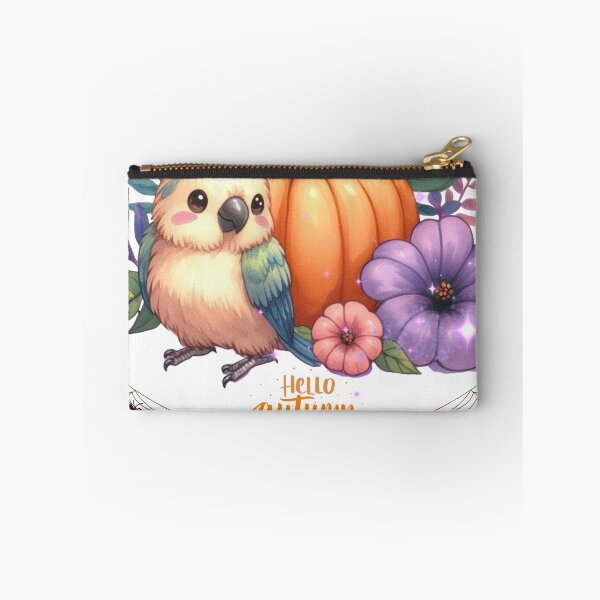 Item preview, Autumn Pumpkin Parrot – Cute Tropical Fall Bird Illustration designed and sold by Sugar Wisdom .