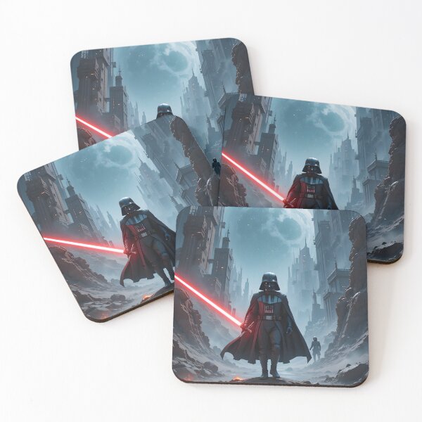Item preview, City Nights Lights Moon Darth Vader Unfold Art designed and sold by ART ATTACK ZONE.