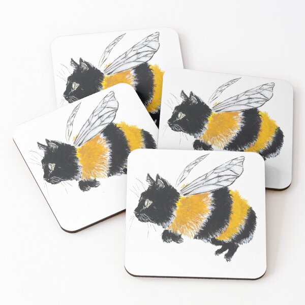 Item preview, Black Kitty Bumblebee designed and sold by BerlinerKatzen.