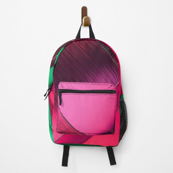 Item preview, Minimal Futuristic Geometric Chrome Art in Pink, Red, and Green designed and sold by Harmonic_Layers.