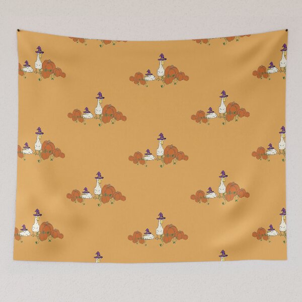 Item preview, Halloween Ducks & Pumpkins designed and sold by LauraCoxArt.