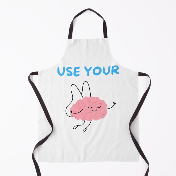 Item preview, Cute Cartoon Brain with "Use Your Brain" Text designed and sold by MiraDesignCo.