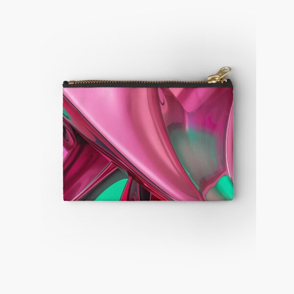 Item preview, Abstract Fluid Metallic Chrome Art in Pink, Red, and Green designed and sold by Harmonic_Layers.