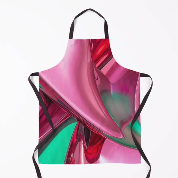 Item preview, Abstract Fluid Metallic Chrome Art in Pink, Red, and Green designed and sold by Harmonic_Layers.