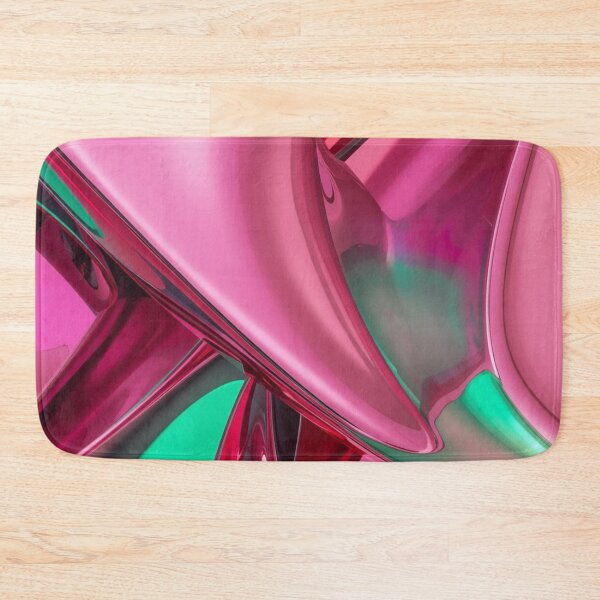 Item preview, Abstract Fluid Metallic Chrome Art in Pink, Red, and Green designed and sold by Harmonic_Layers.