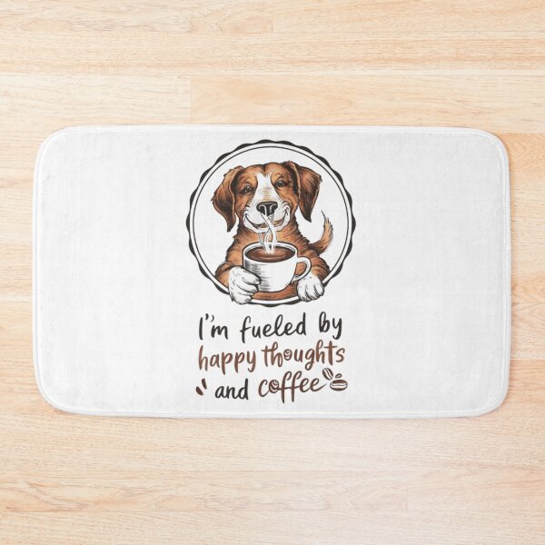 Item preview, I'm Fueled by happy thoughts and coffee designed and sold by marianna cotaru.