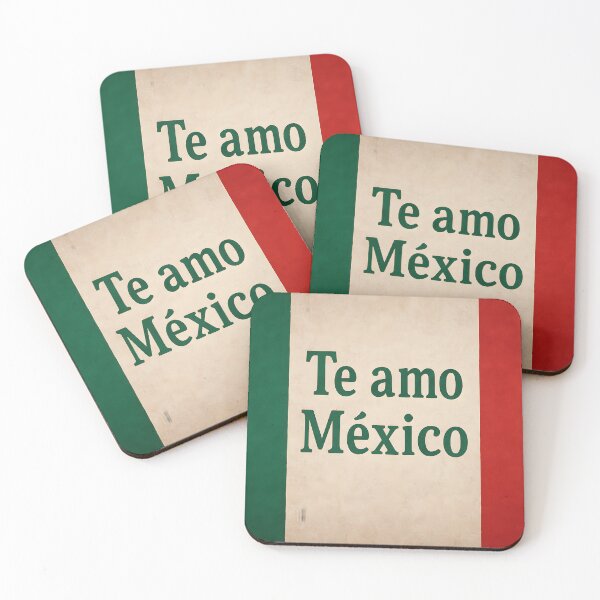 Item preview, Te Amo México Tricolor Flag designed and sold by SassyArtistry.