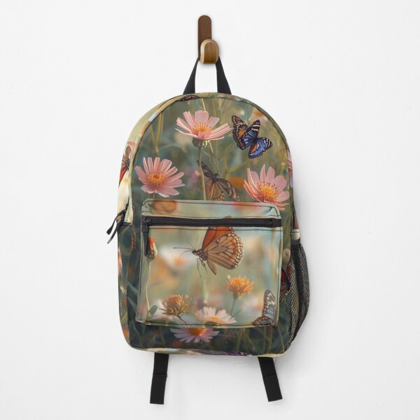 Item preview, Delicate Wildflower Garden Filled with Butterflies designed and sold by Uniquely Yours.