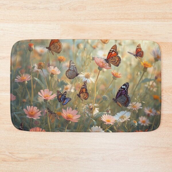 Item preview, Delicate Wildflower Garden Filled with Butterflies designed and sold by Uniquely Yours.