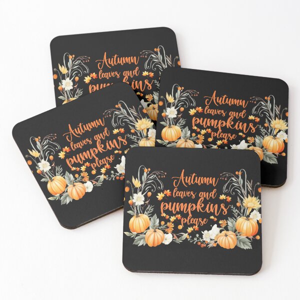 Item preview, Autumn leaves and pumpkins please designed and sold by TessAdventures.