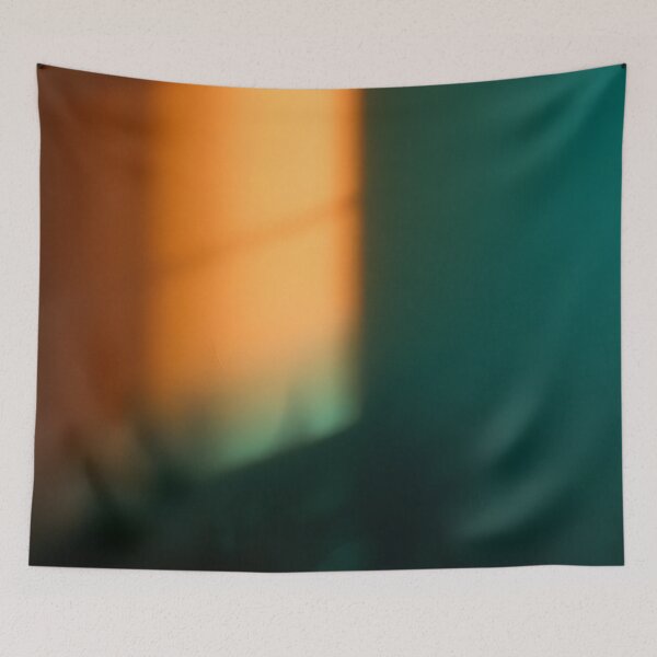 Item preview, Orange Teal Window Light Abstract Shadow designed and sold by SassyArtistry.