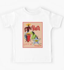 Camiseta para niños HAITÍ: Publicidad raras de Vintage Star of the Caribbean