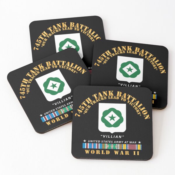 Item preview, Army - 745th Tank Battalion - Villain - w DUI - WWII  EU SVC designed and sold by Military Insignia Products.