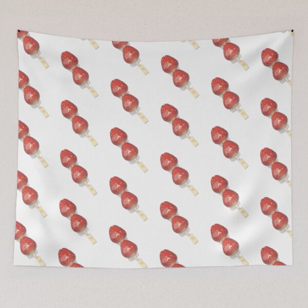 Item preview, strawberries on a stick aesthetic fruit snack  designed and sold by viviofthevalley.