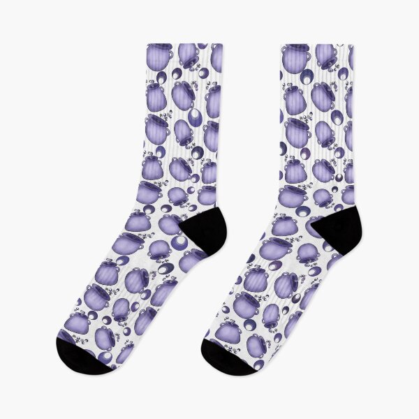 Item preview, Witches Caldron in Purple on White designed and sold by Artistestella.