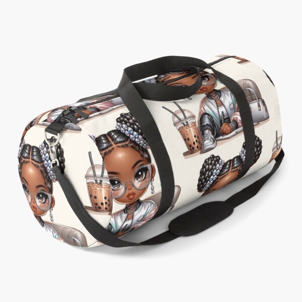 Item preview, Sweet Brown Skin Girl with Sparkling Eyes – Cute Character Art designed and sold by Lulunza.