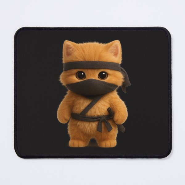 Item preview, Cute Ninja Cat - Adorable Cat Samurai Anime Style designed and sold by Moons Studio.