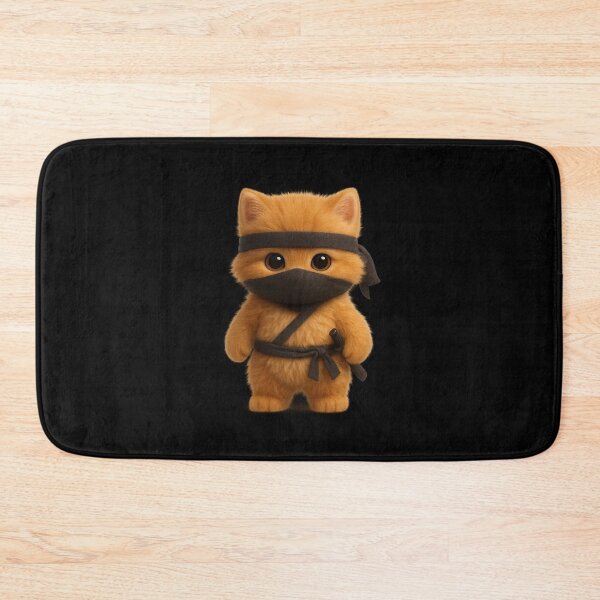 Item preview, Cute Ninja Cat - Adorable Cat Samurai Anime Style designed and sold by Moons Studio.