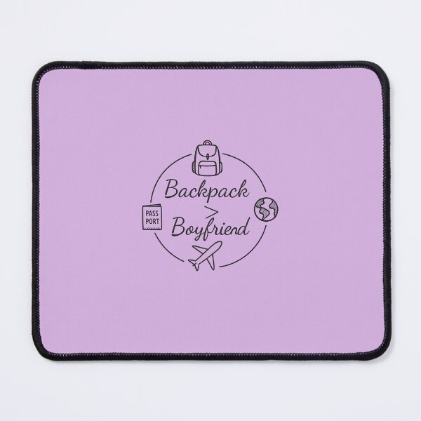 Item preview, Backpack > Boyfriend – Funny Travel Quote Illustration designed and sold by WildHerJourney.