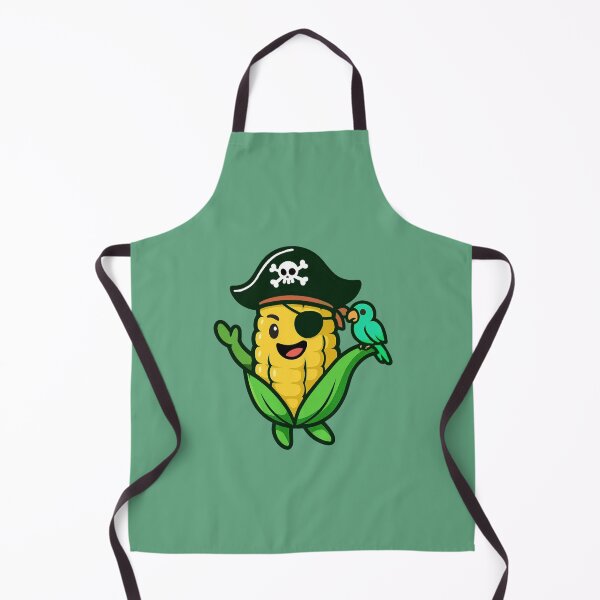 Item preview, Pirate Corn - Funny Cartoon Corn with Parrot designed and sold by Myra365Art.