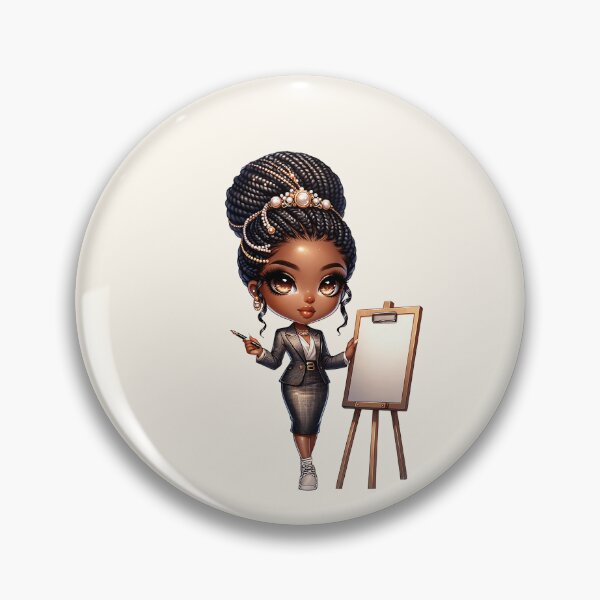 Item preview, Pretty Black Girl with Natural Hair – Cute Digital Art designed and sold by Lulunza.