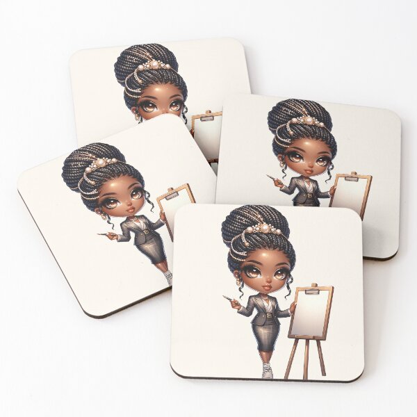 Item preview, Pretty Black Girl with Natural Hair – Cute Digital Art designed and sold by Lulunza.