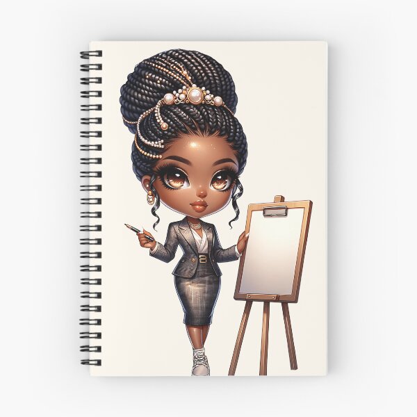 Item preview, Pretty Black Girl with Natural Hair – Cute Digital Art designed and sold by Lulunza.