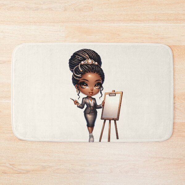 Item preview, Pretty Black Girl with Natural Hair – Cute Digital Art designed and sold by Lulunza.