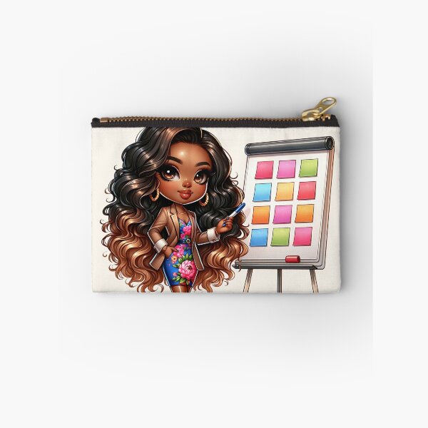 Item preview, Pretty Black Girl with Natural Hair – Cute Digital Art designed and sold by Lulunza.