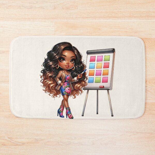 Item preview, Pretty Black Girl with Natural Hair – Cute Digital Art designed and sold by Lulunza.