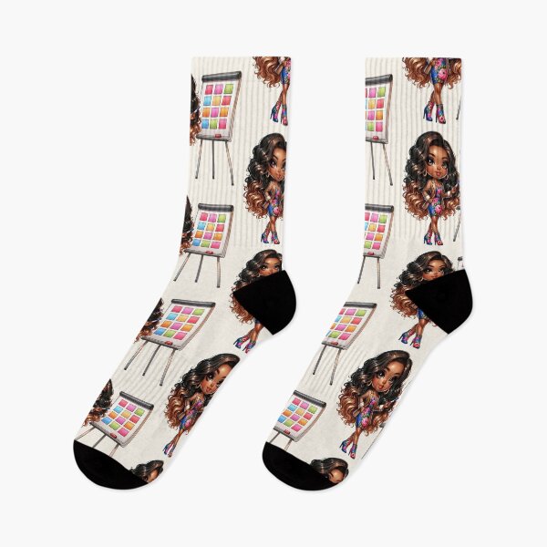 Item preview, Pretty Black Girl with Natural Hair – Cute Digital Art designed and sold by Lulunza.