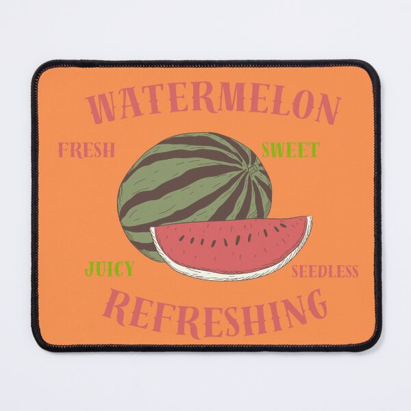 Artikelvorschau, Wassermelone Vintage frisch, süß, saftig, kernlos und erfrischendes Design orange Hintergrund entworfen und verkauft von ConceptStudios.