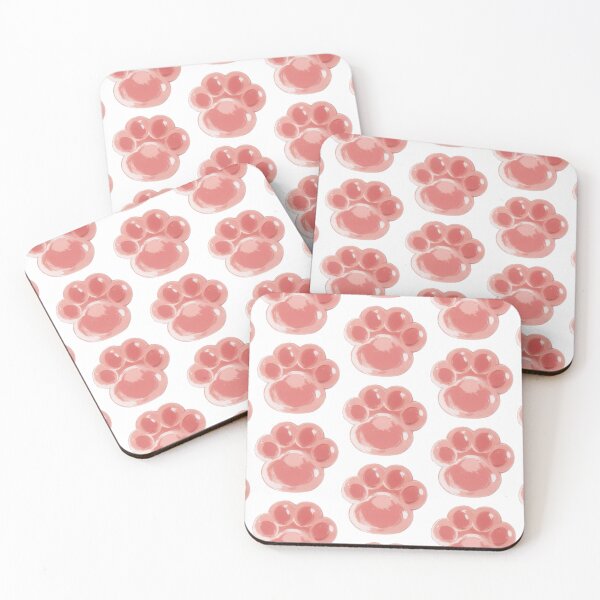 Item preview, pink paw print designed and sold by viviofthevalley.