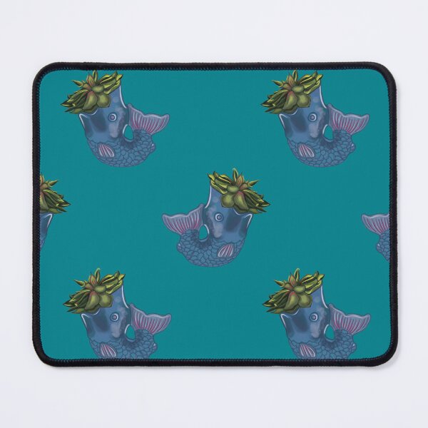 Item preview, Fish Vase 2-Pattern-Teal designed and sold by deblevart.